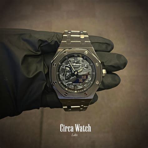 audemars piguet gshock|g shock casioak modification hands.